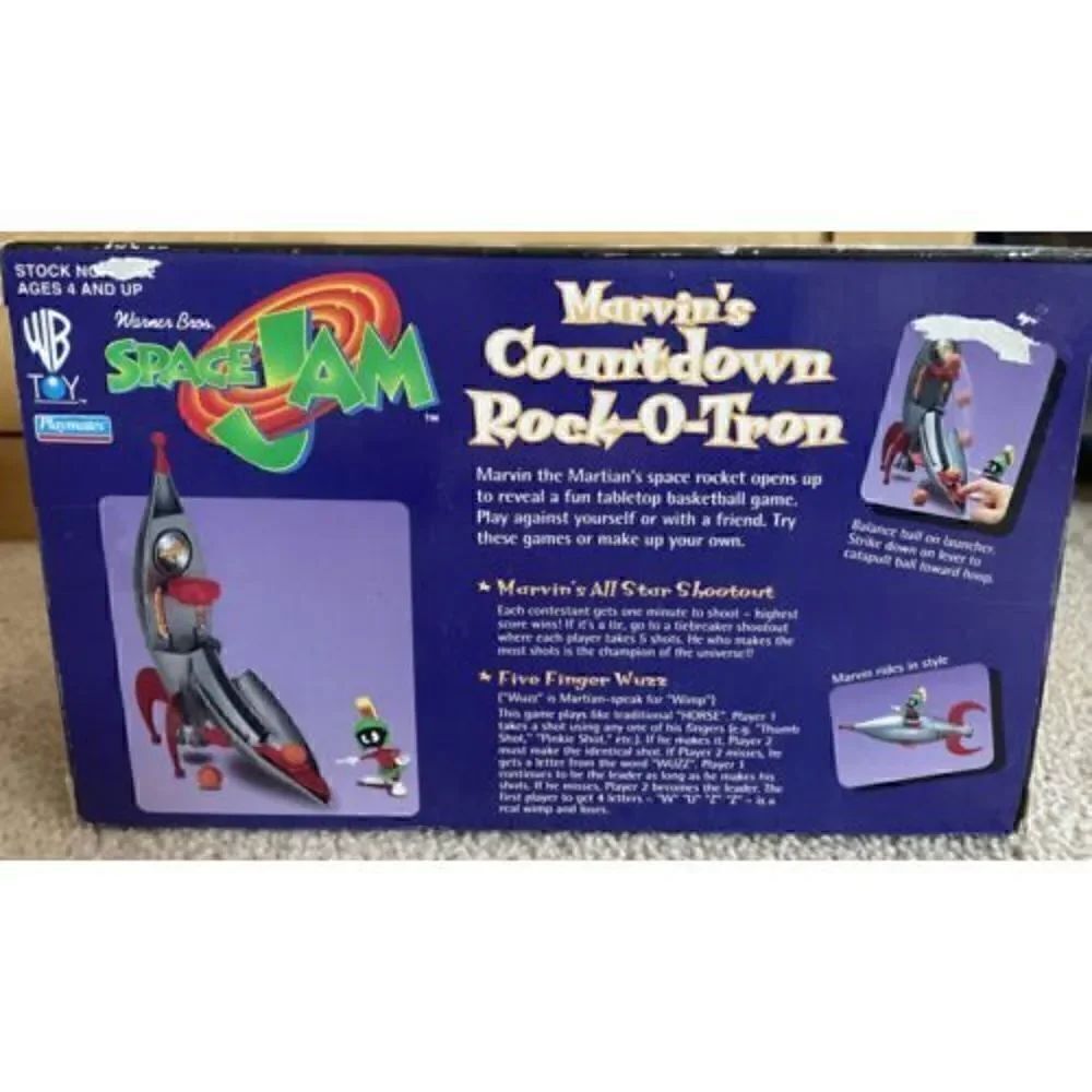 1996 PLAYMATES SPACE JAM - MARVIN’S COUNTDOWN ROCK-O-TRON PLAYSET - NEW In Box - Picture 3 of 12